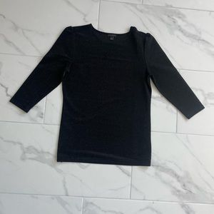 Ann Taylor, long sleeve blouse, sparkly, size small.